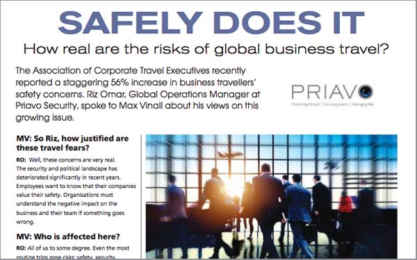 How real are the risks of global business travel?