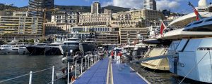 live photos final preparations for monaco yacht show 2021